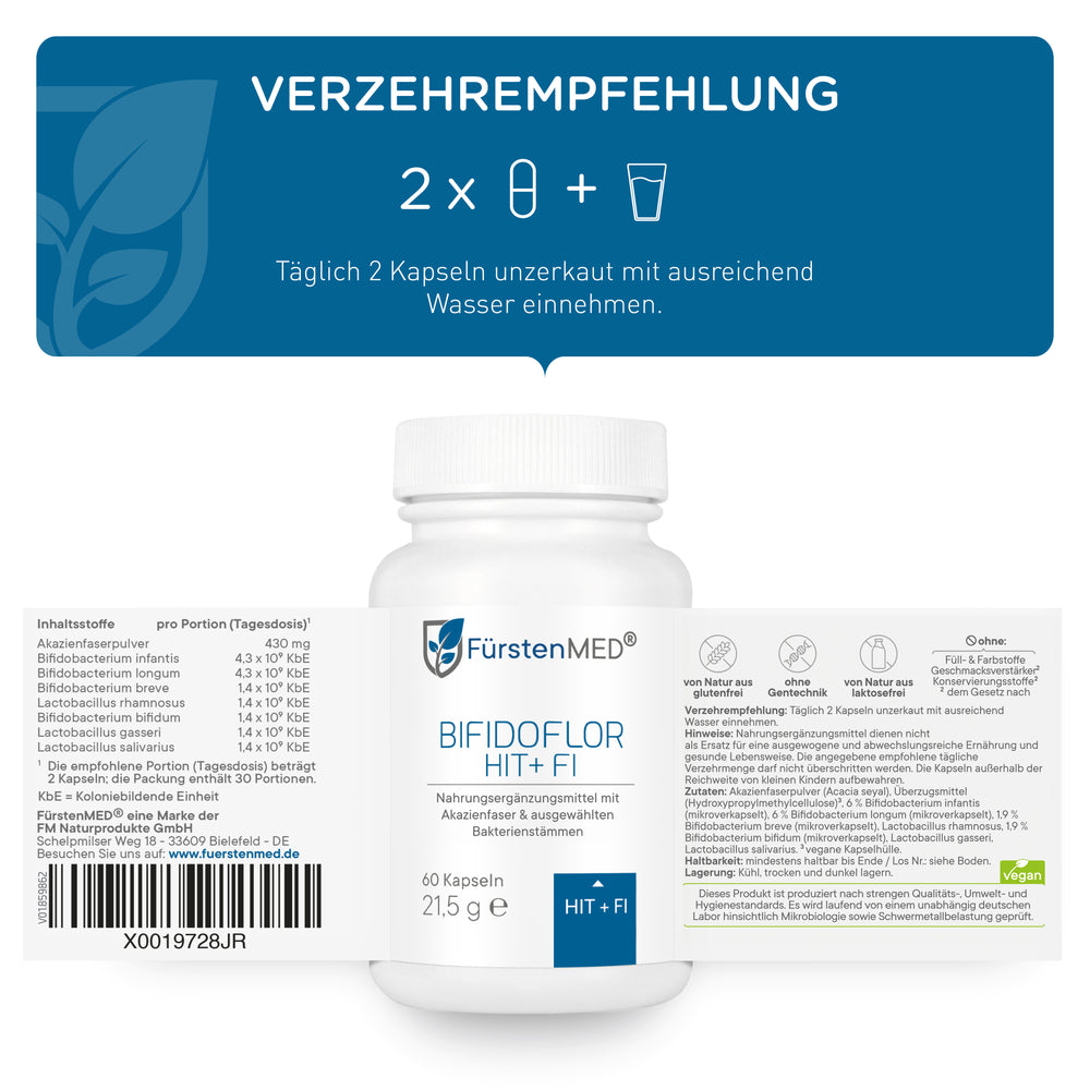 FürstenMED Bifidoflor HIT + FI 60 Kapseln