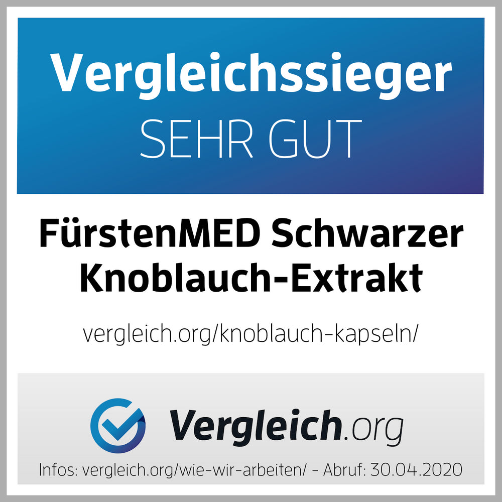 FürstenMED Schwarzer Knoblauch + Chrom + Vitamine 180 Kapseln