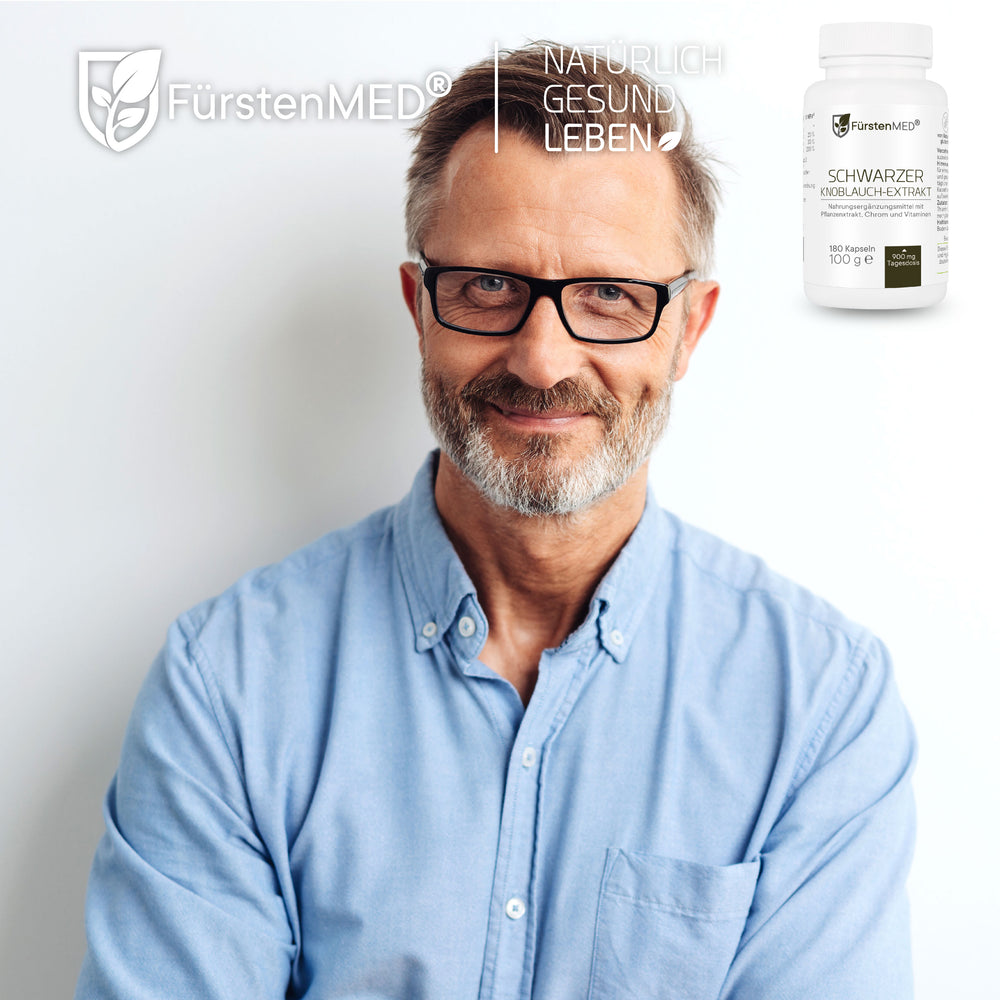 FürstenMED Schwarzer Knoblauch + Chrom + Vitamine 180 Kapseln