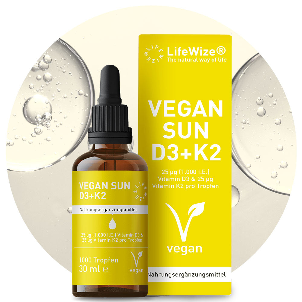 LifeWize Vegan Sun - Vitamin D3K2 Vegan 30ml