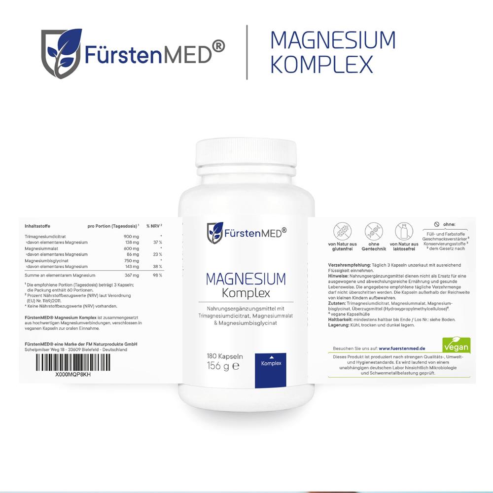 FürstenMED Magnesium Komplex 180 Kapseln