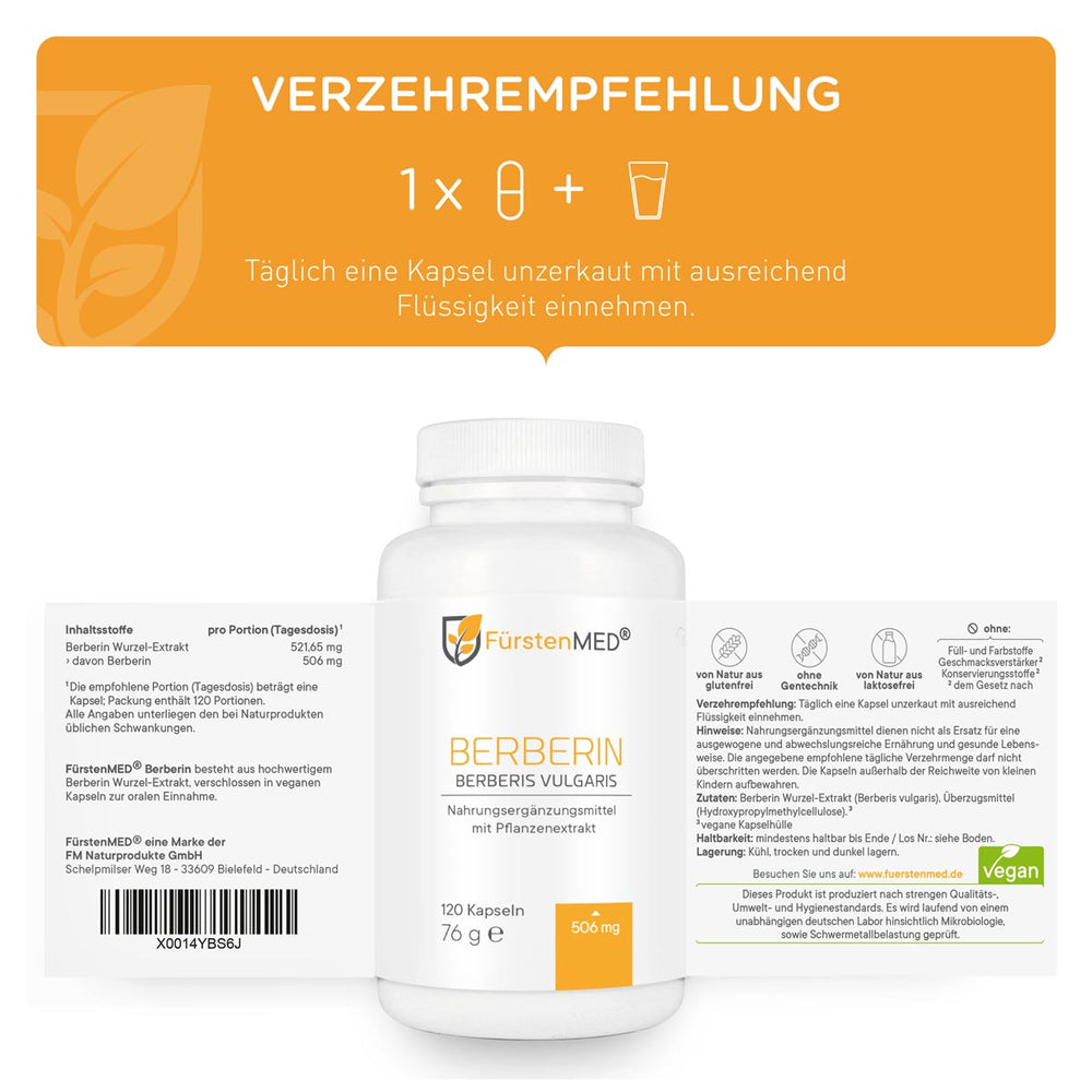 FürstenMED Berberin 120 Kapseln