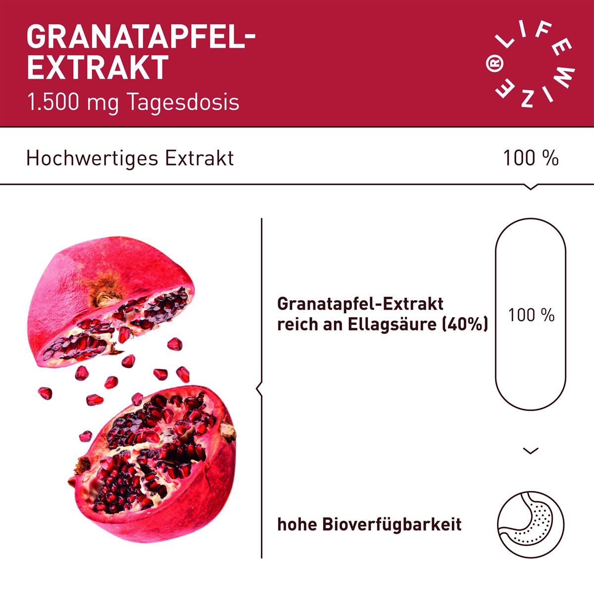 
                  
                    LifeWize Granatapfel 120 Kapseln
                  
                