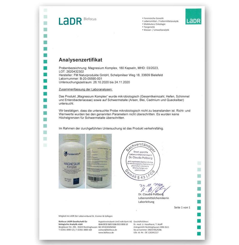 FürstenMED Magnesium Komplex 180 Kapseln